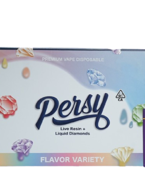 Persy Disposable 2g Live Resin Liquid Diamonds 100 Pack Variety Flavors