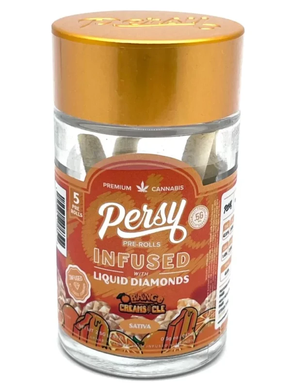 Orange creamsicle persy pre-rolls infused liquid diamonds