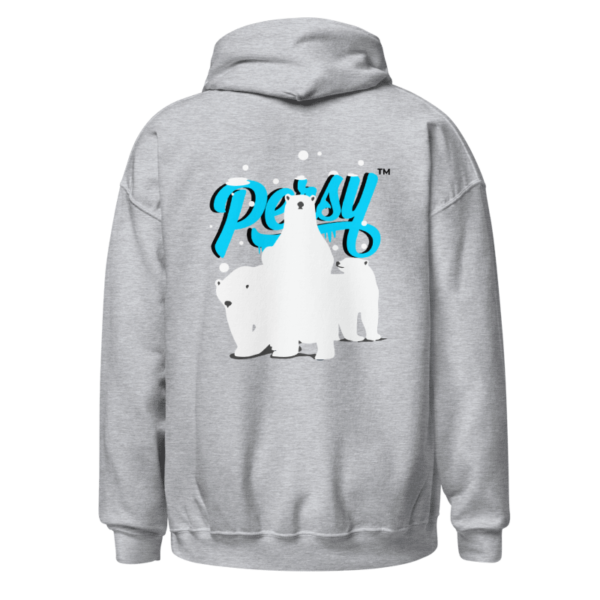 Persy Polar Bear Graphic Hoodie Grey 1