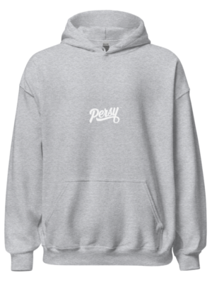 Persy Polar Bear Graphic Hoodie Grey