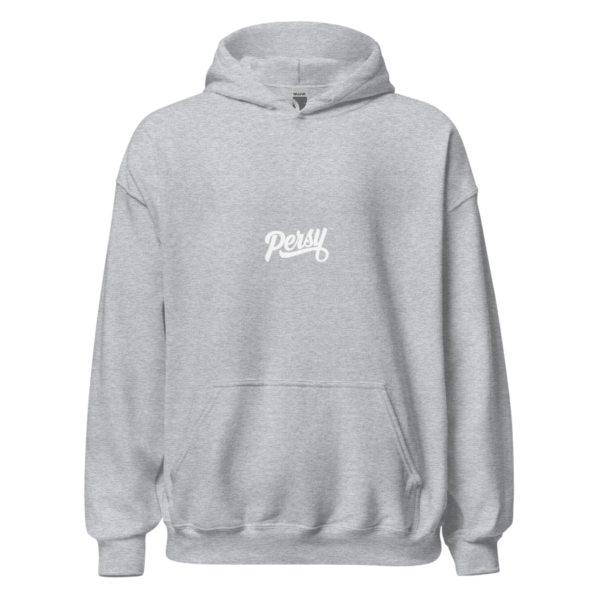 Persy Polar Bear Graphic Hoodie Grey