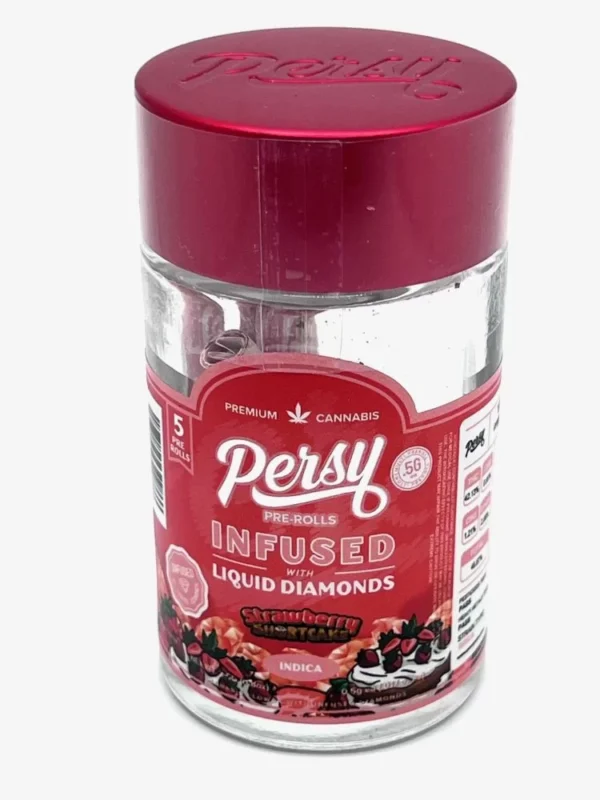 Strawberry shortcake persy pre-rolls infused liquid diamonds